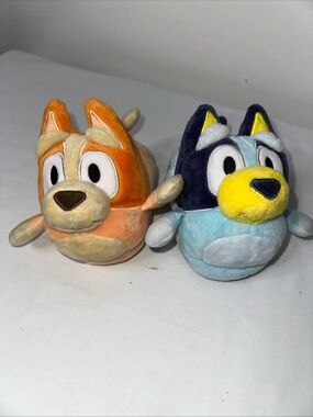Plush Puppy Buddies — Orange & Light Blue